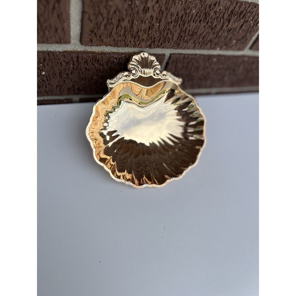 Vintage Silver Plated Japanese Footed Shell Shaped Dish